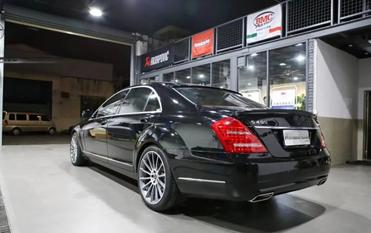 For Mercedes Benz S Class W221 2006-2013 Car ABS Car Rear Top Spoiler Rear Roof Boot Wing Lip Spoiler W221 Rear Roof Spoiler