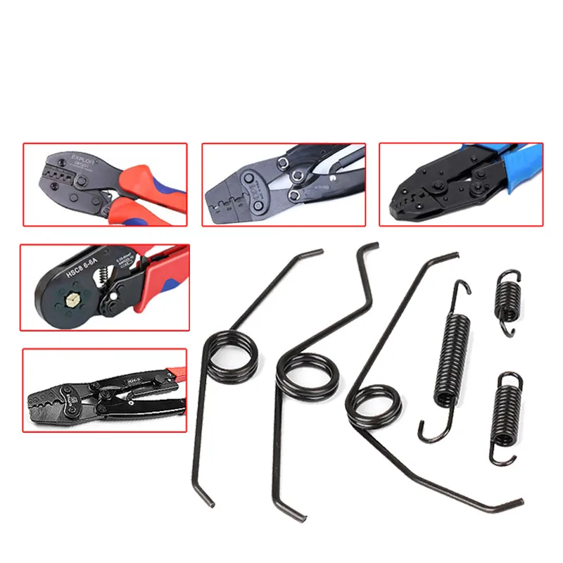 

2PCS Crimping Pliers Repair Torsion Spring Cable Cutter Stripping Plug Clamp Pliers Spring For DELIXIS