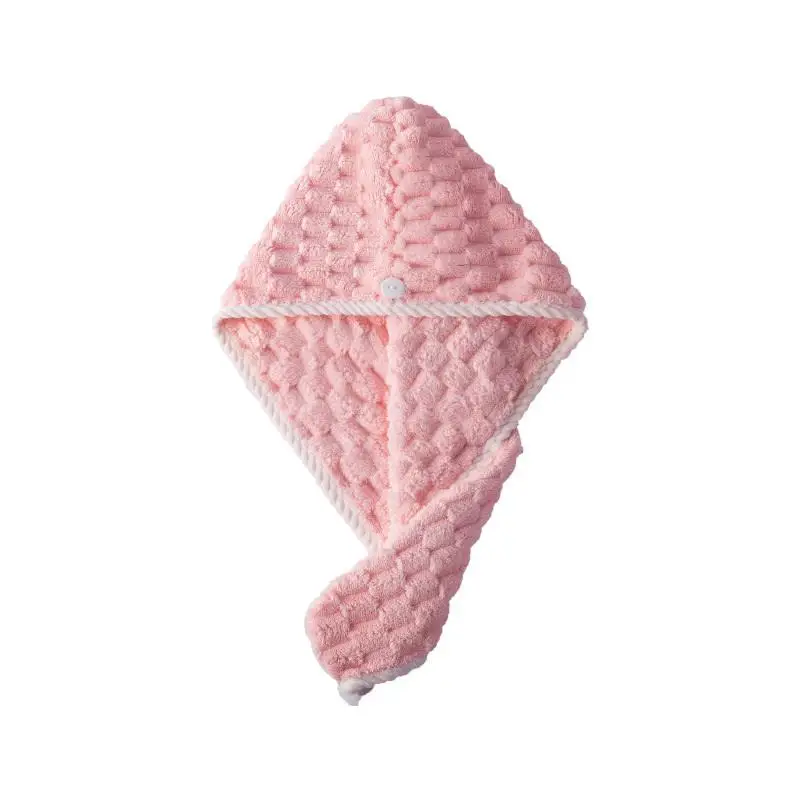 Ultrafeines Fasertuch, umwickelte und verdickte Damen-Haartrockenmütze, dickes und hochabsorbierendes Kopftuch zum Haaretrocknen. – Detail 11