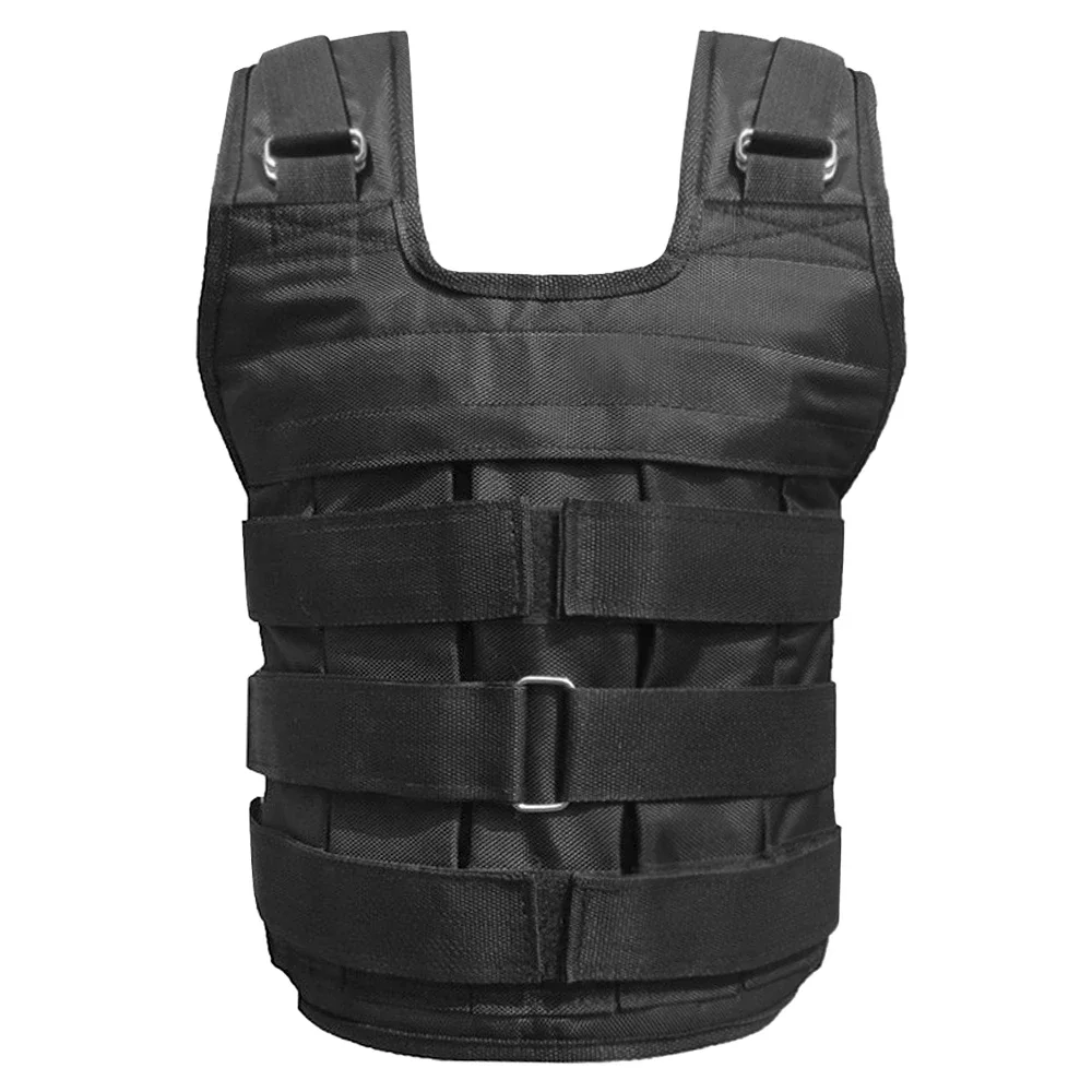 Chaleco con peso ajustable de carga máxima de 50 kg, chaqueta de peso, tela de carga de peso para ejercicio Oxford, entrenamiento de fuerza (vío)