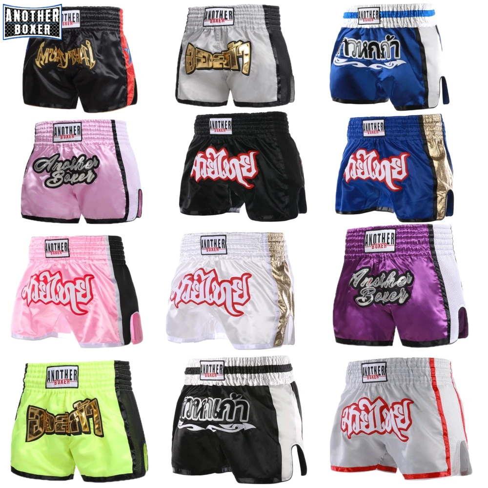 Retro Original Boxing Shorts for Men Women Kids, Muay Thai Shorts for Kick Boxing Fight, MMA Training Cage Fighting Clothing