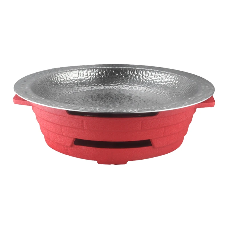 Modern luxury hotel restaurant supplies hot pot food buffet set non-stick pan
