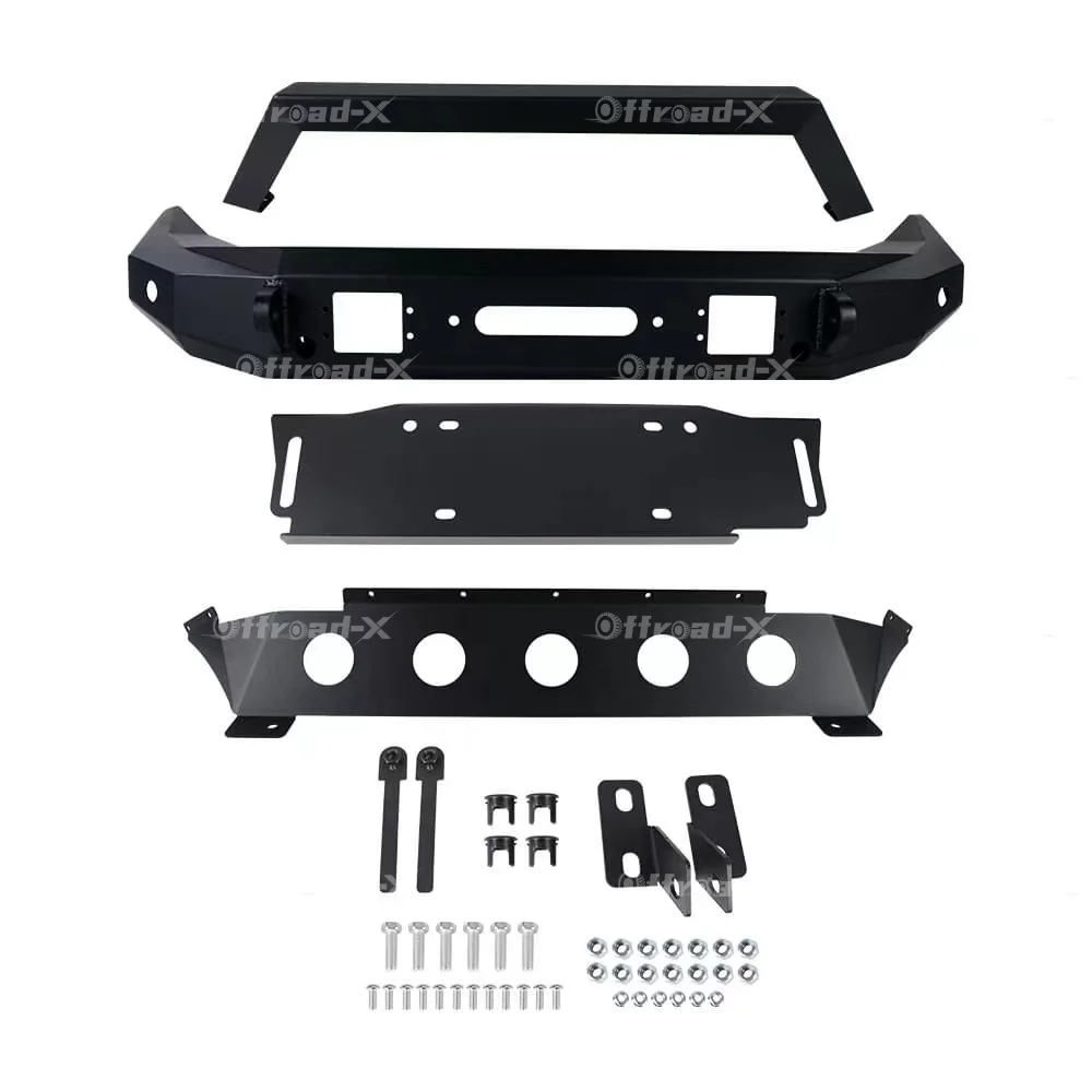 Powder-Coated Front Bumper for 2018-2022 Jeep Wrangler JL JLU JT