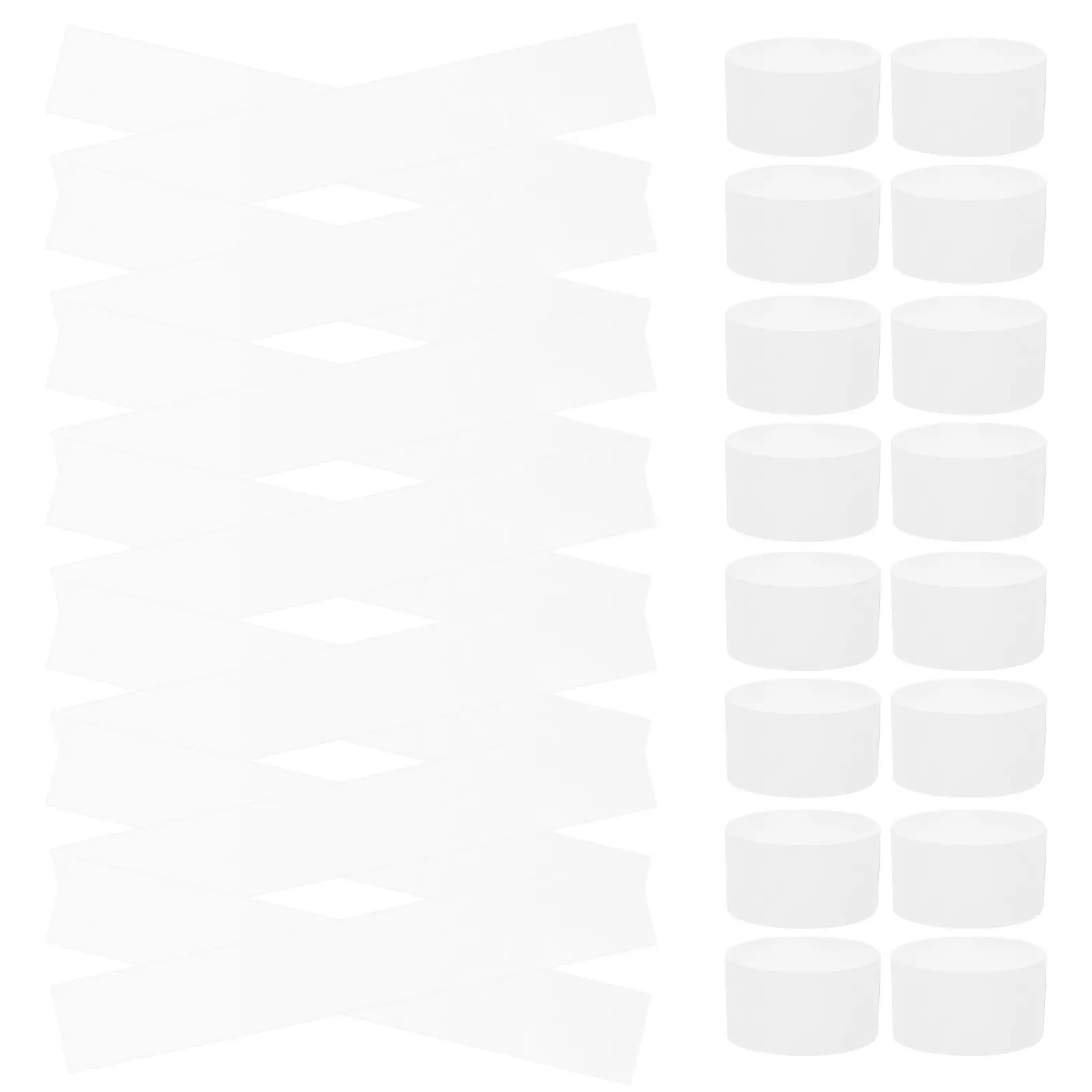 300Pcs White Currency Paper Straps Self Sealing Money Band for Bank Supermarket Cash Bundling Bill Wrappers Secure