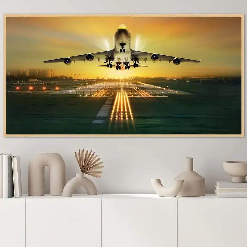ملصق قماش بدون إطار لتزيين المنزل ، طائرة باردة ، فن جدار الطائرة ، الفن الحديث ، الموضة ، 1 *