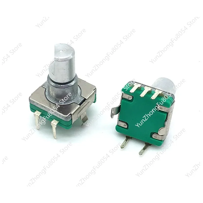

100pcs EC11 Rotary Encoder Code Switch 30 Position with Push Button Switch 5pin Handle Length 12.5mm Half Shaft