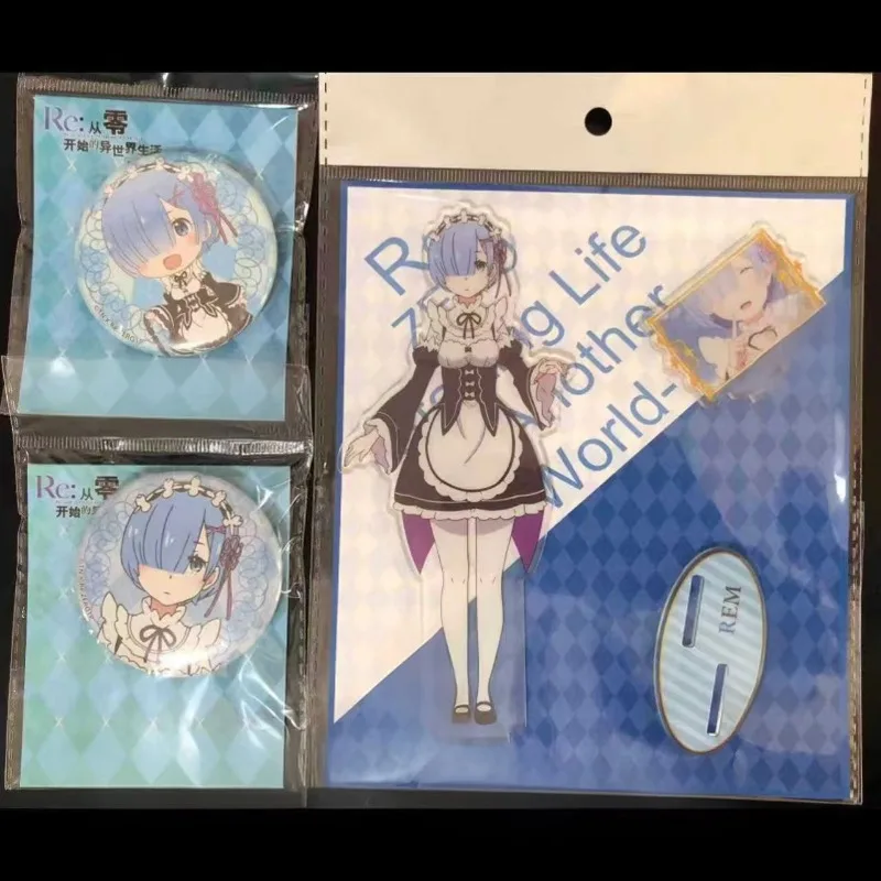 

Starting Life in Another World Acrylic Stand Ornament Badge Rem Original Acrylic Hand made Cute Cartoon Anime Pendant Toy Gift