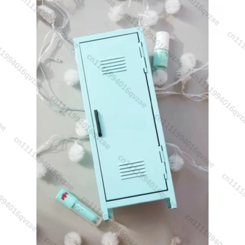 Small Cabinet, Small Iron Cabinet for Storage, Desktop Storage, Girl Storage Cabinet.