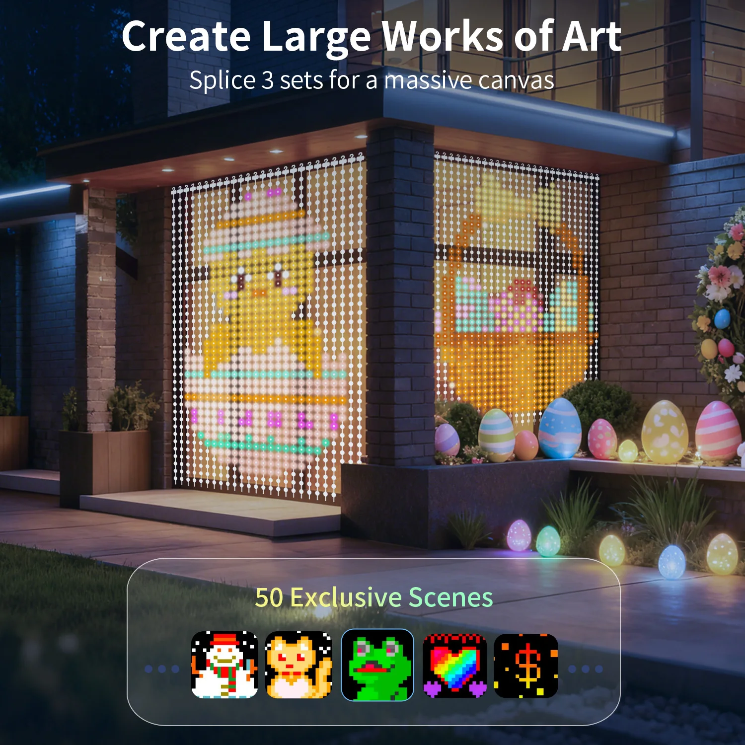 フェアリーカーテンライト、400led、app制御、自作パターン、サプライズギフト、結婚式、家族パーティーの装飾。