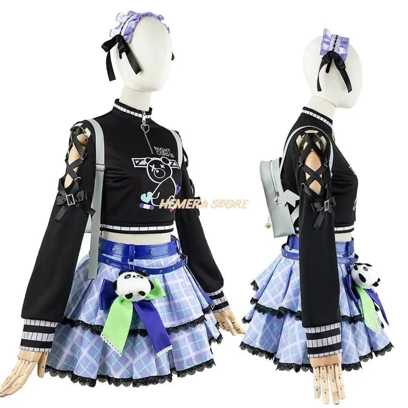 أزياء جديدة لعام 2025 ما قبل البيع Shinonome Ena التأثيرية ملابس أنيمي مع حقيبة الظهر شعر مستعار تنورة فتاة مشروع Sekai الملونة المرحلة F ❤ ❤