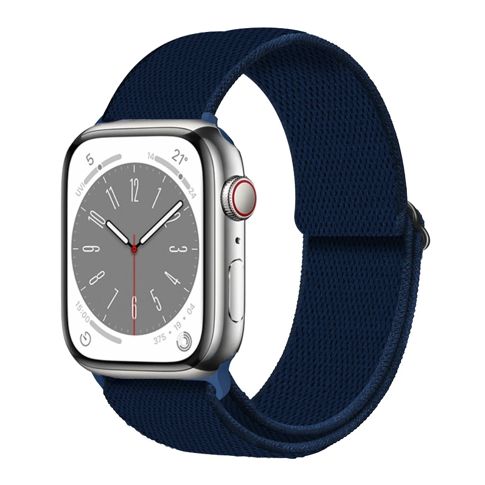 Nylon gevlochten band voor Apple Watch Ultra 3 2 1 49 mm 11 10 9 8 7 45 mm 41 mm Comfortabele aanpassing IWatch 6 5 4 SE3 44 mm 46 mm 42 mm