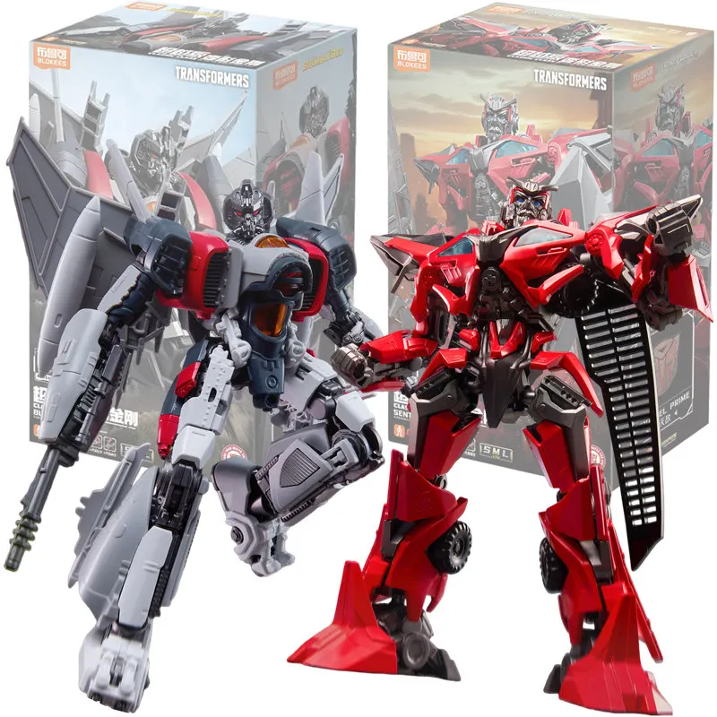 

BLOKEES Transformers Movie 3 Prime Blitzwing Sentinel Action Figure Assembled Toys Movable Model Desktop Ornament Birthday Gifts
