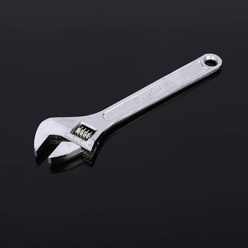 Adjustable Wrench Large Openin Long Handle Universal Spanner Clamp Wrench CR-V Steel Mechanical Workshop Hand Repair Tools