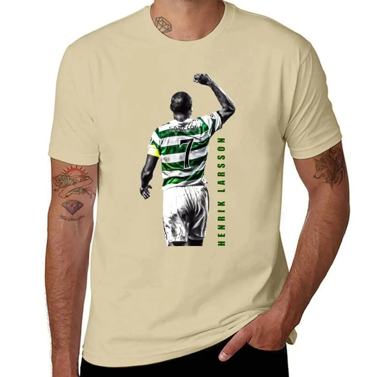 2024 FASHION Henrik Larsson Celtic Football Club Legend Artwork t-shirt ragazzi Animal Print for A Boy Plain Sweat Shirts Men