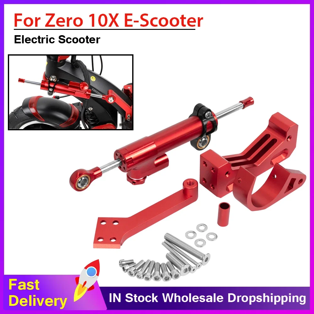 

Stabilizer Steering Damper Mounting Bracket Support For Zero 10X Electric Scooter Aluminum Dampers Brackets Modification Parts