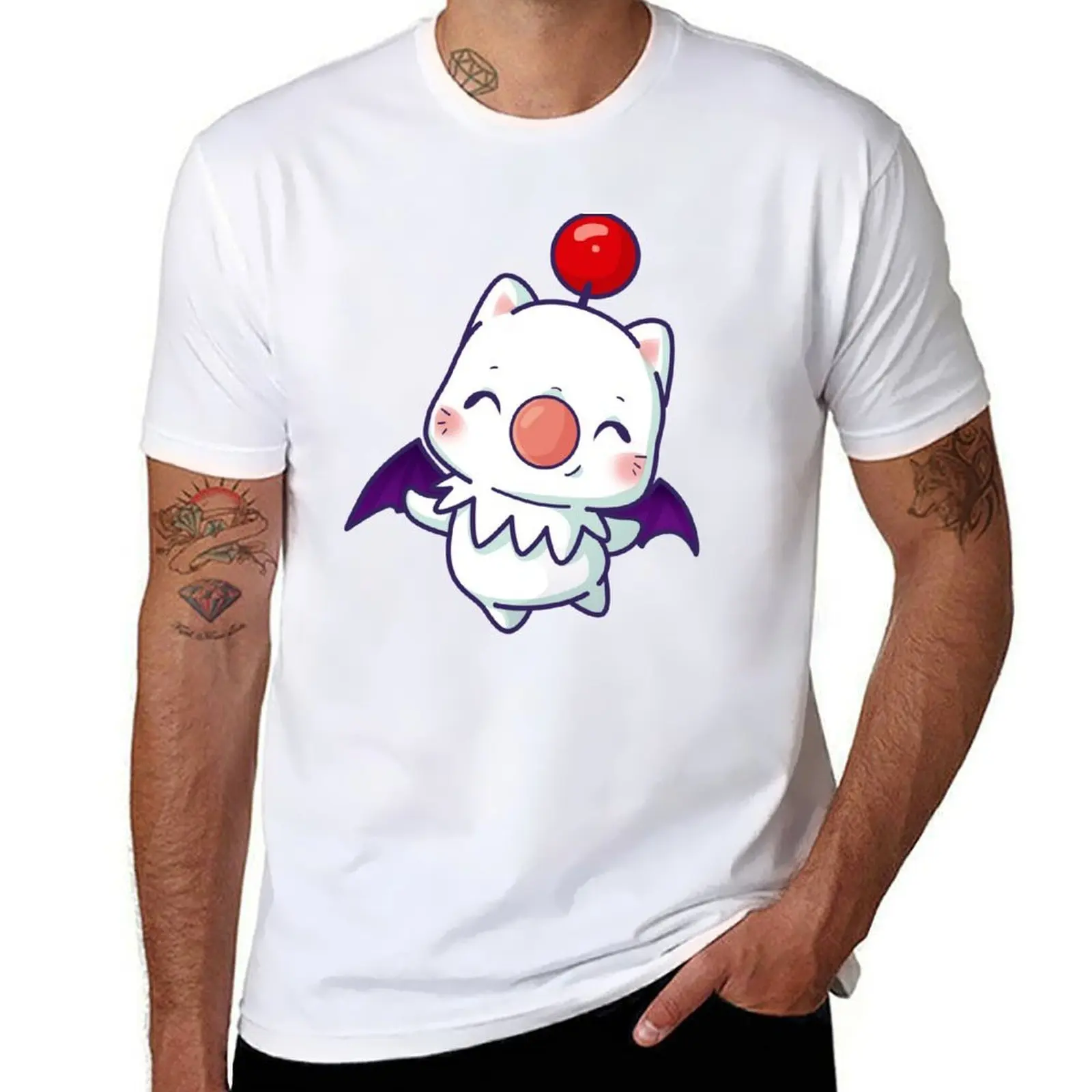 

Moogle ! Kupo T-Shirt funny t shirts cotton t shirt man casual T-Shirt