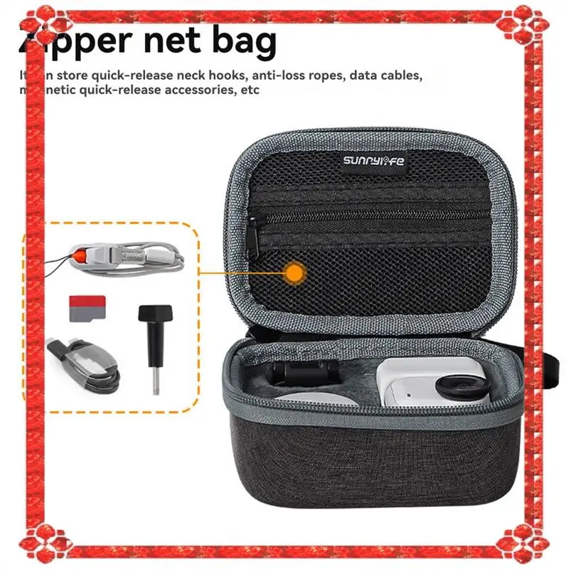 

24-Hour Delivery SUNNYLIFE For Insta360 GO Ultra Multiple Multi-Storage Bag Camera Lens Protection Box Anti Scratch Shockproof A