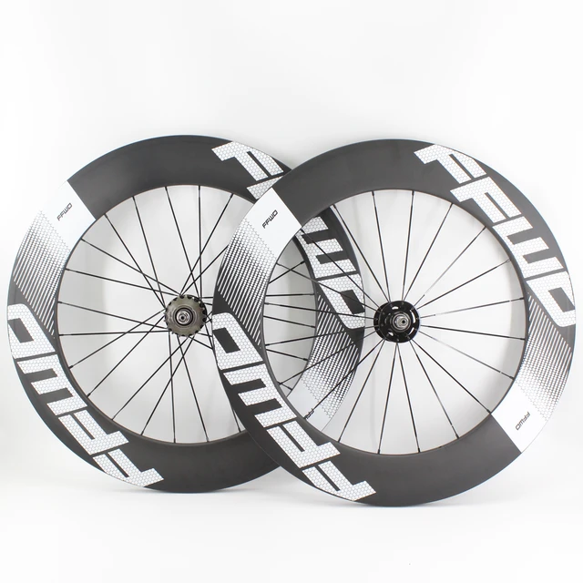 Newest 700C Track Fixed Gear Bike Matt UD 3K Full Carbon Fibre Tubular Clincher Tubeless Rims wheels Carbon Bicycle Wheelset AliExpress