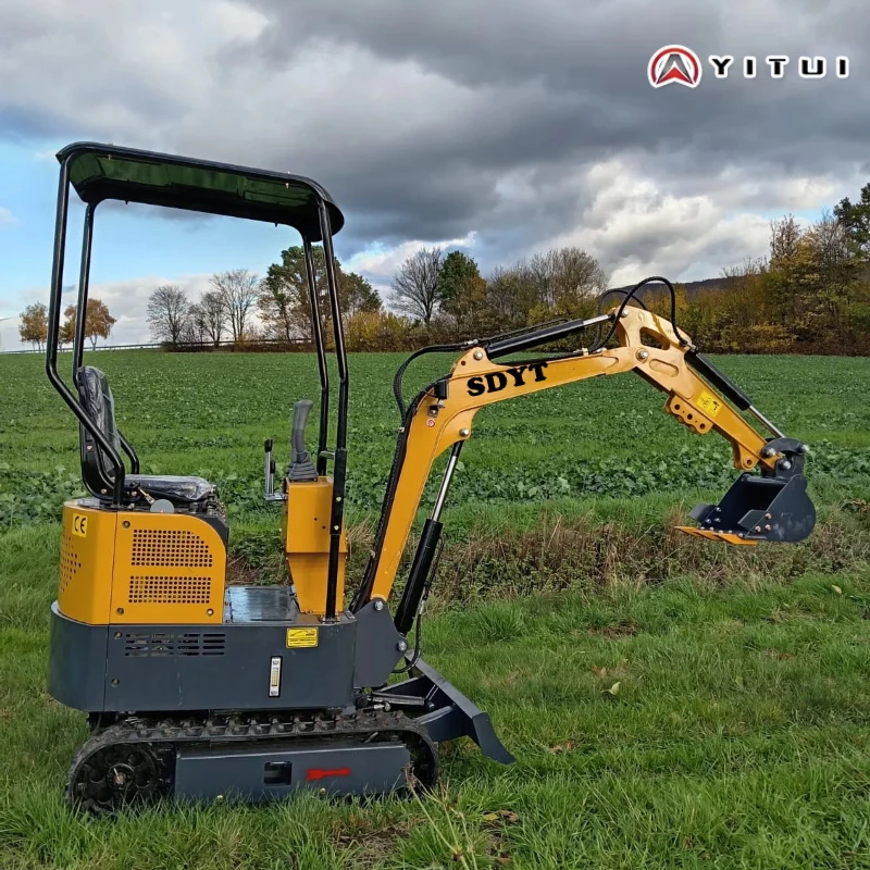 Mini Excavator 1,2 Ton untuk Penggalian Parit, Perataan Tanah, Pengangkatan, Penggalian, Pengerukan, Pemindahan Tanah, Pertanian & Agrikultur, Mesin Kubota