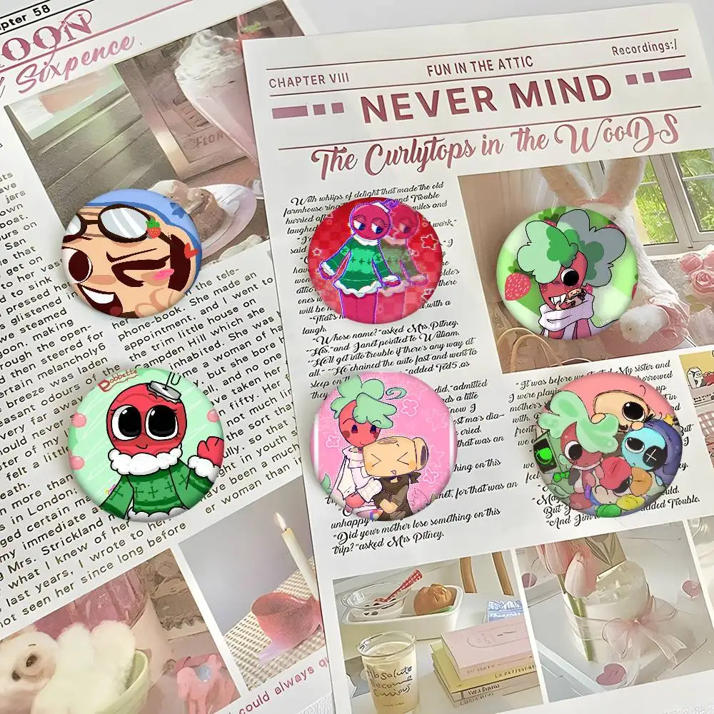 D-Dandys World Meme Astro insignias redondas exquisitas broches de insignia pines creativos para ropa sombrero mochila accesorios de regalo S