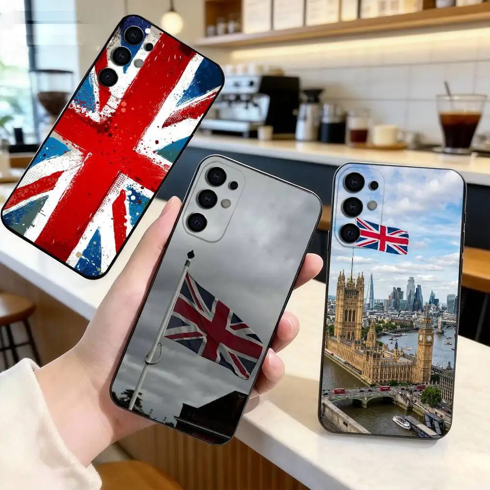 British National Flag Culture  Phone Case For Samsung S25,S24,S21,S22,S23,S30,Ultra,S20,Plus,Fe,Soft Silicone Black Cover