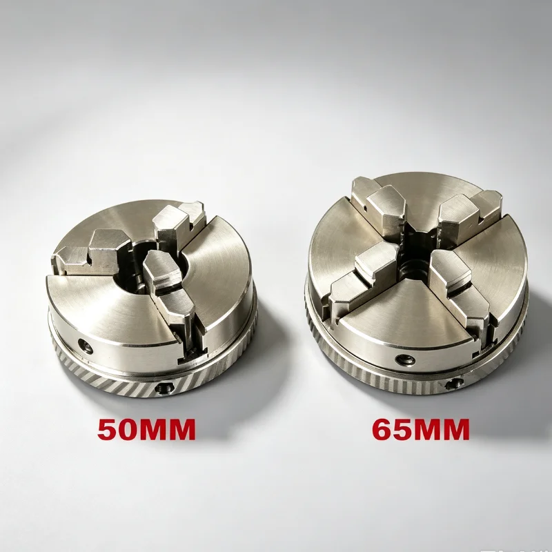 50mm 65mm 3/4 Jaw Self-Centering Lathe Chuck M14 Thread Manual Chuck for Wood Lathe Drill Chuck Adapter DIY Woodworking Tools