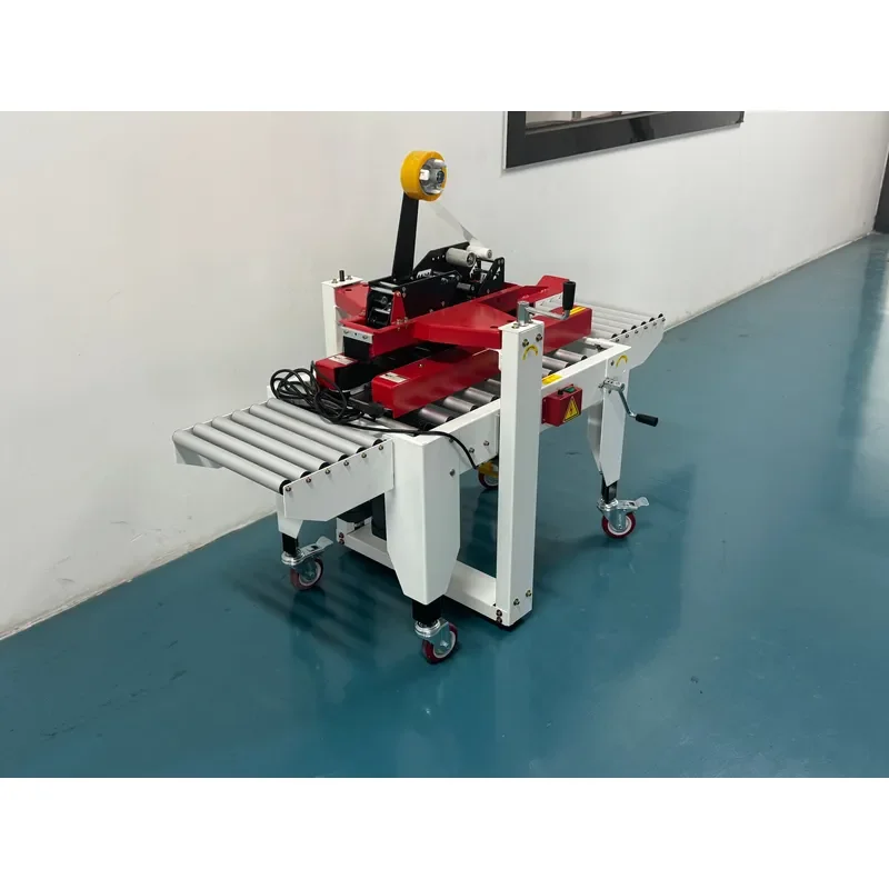 for Semi-automatic Single-line Tape Sealing Machine Electric Type for Upper and Lower Sealing of E-commerce Boxes 72mm Width