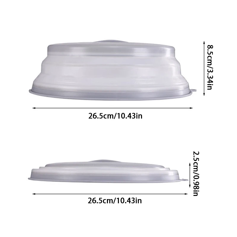 Coperchio per schizzi per microonde coperchio pieghevole coperchio per la conservazione della freschezza coperchio a prova di schizzi a prova di olio coperchio da cucina utensili da cucina