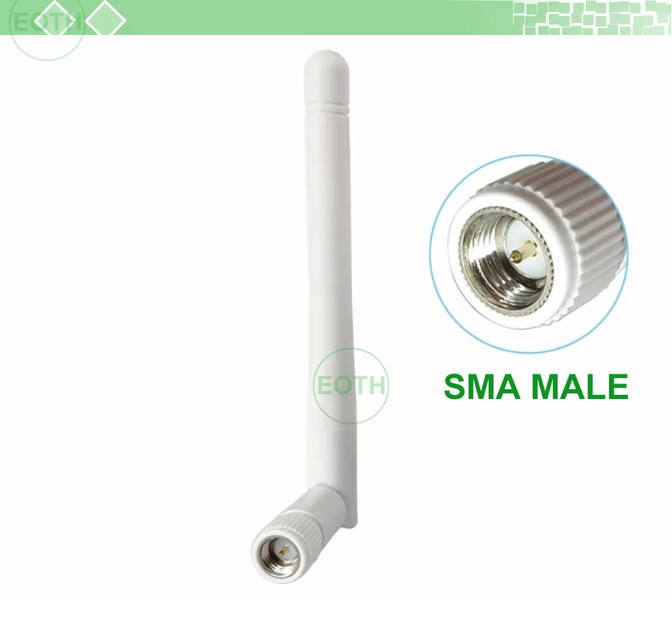 Eoth 5 Stück 5,8 GHz 2,4 GHz Antenne 3 dBi SMA-Stecker 20 cm 4. Generation Kleines Anschlusskabel für WLAN-Router Zigbee Bluetooth-Antenne – Detail 4