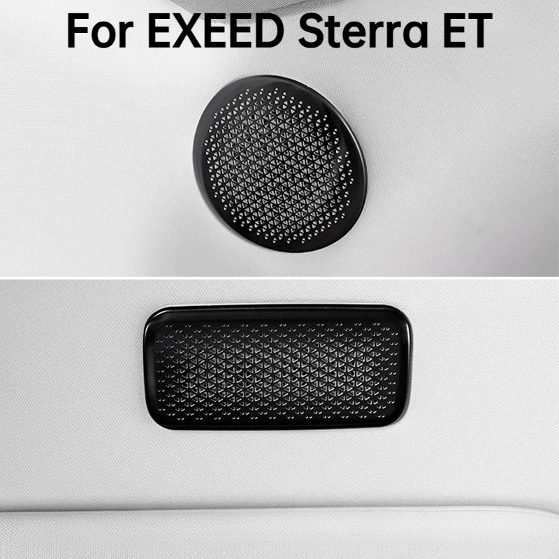 For EXLANTIX ET EXEED STERRA ET 2024 2025 Car Roof Audio Tweeter Speaker Trim Cover Stainless Steel Protective Accessories