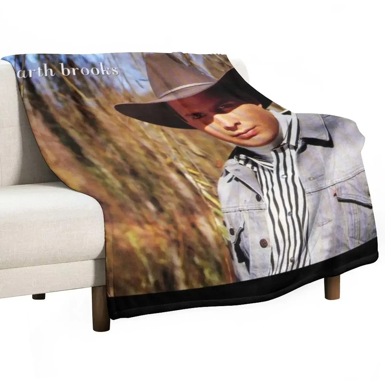 

Garth Brooks Throw Blanket Soft Plush Plaid Sofa Quilt Travel Blankets