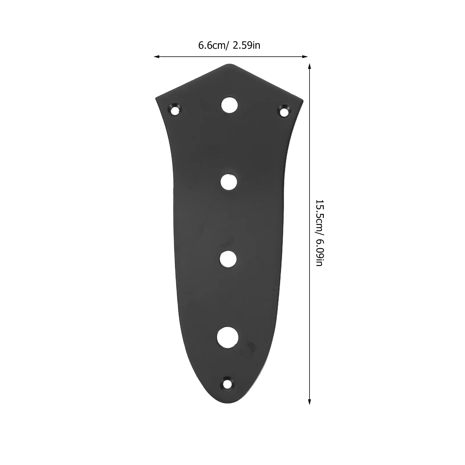 2Pcs Electric Bass Guitar Neck Plate Truss Rod Cover Chrome Black Metal Replacement Parts Musical Instrument Accessories Bass