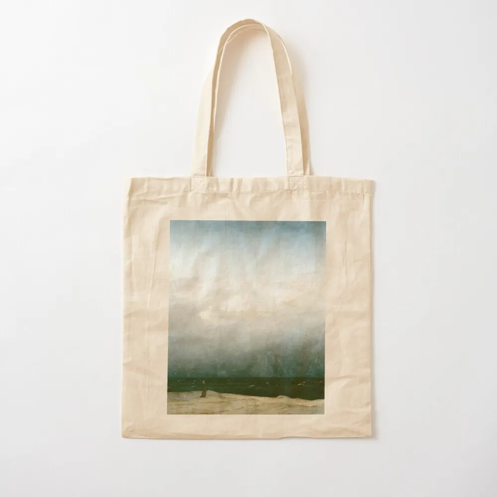 HD The monk and the sea, by Caspar David Friedrich HIGH DEFINITION Tote Bag Beach bag Canvas Tote Bag