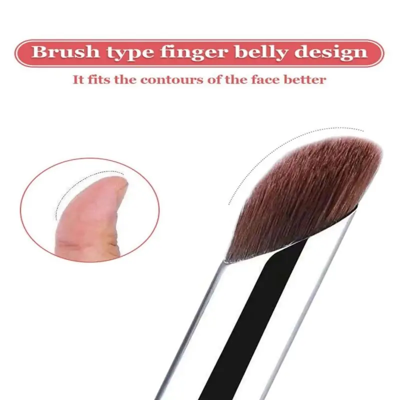 Pennello per correttore impeccabile da 1 pezzo: design morbido e soffice con punta delle dita, setole in nylon, pennello per trucco correttore di precisione - Copertine esperte