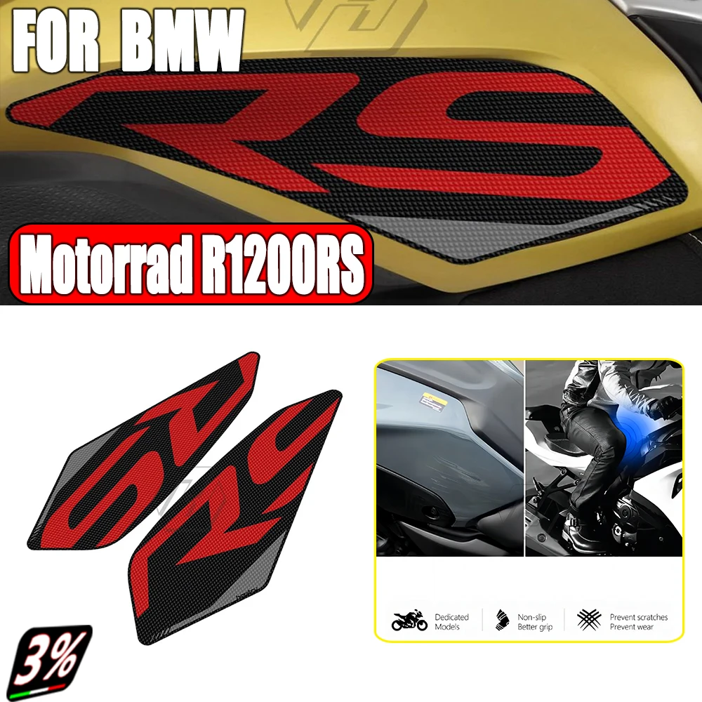 

Motorcycle Accessorie Side Tank Pad Protection Knee Grip Traction for BMW Motorrad R1200 RS 2014-2018