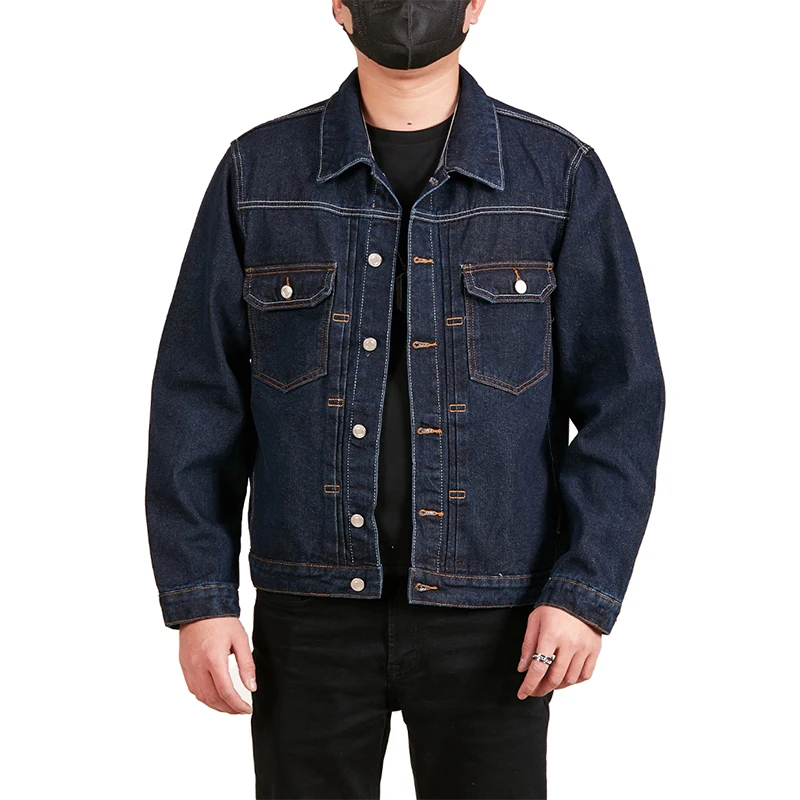 Denim Jacket Men Casual Streetwear Spring Autumn Designer Loose Fit Male Jeans Fashion Trendy Men's Clothing Street Must Casual