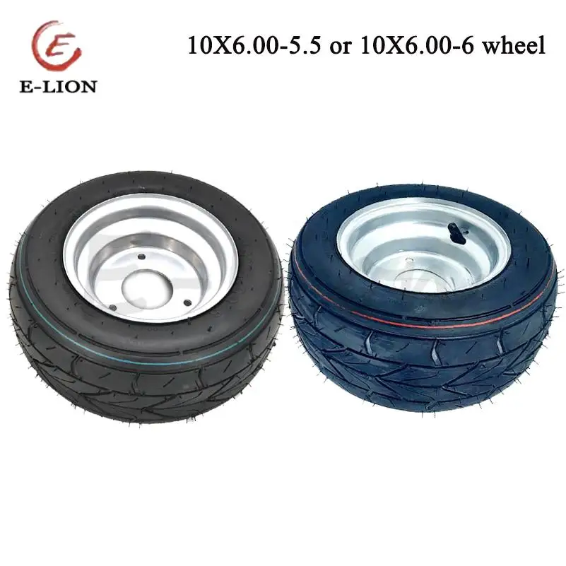 

10X6.00-5.5 10X6.00-6 Vacuum tire belt with 3-hole wheel hub electric FOR tires modified kart cart ATV tire accessories