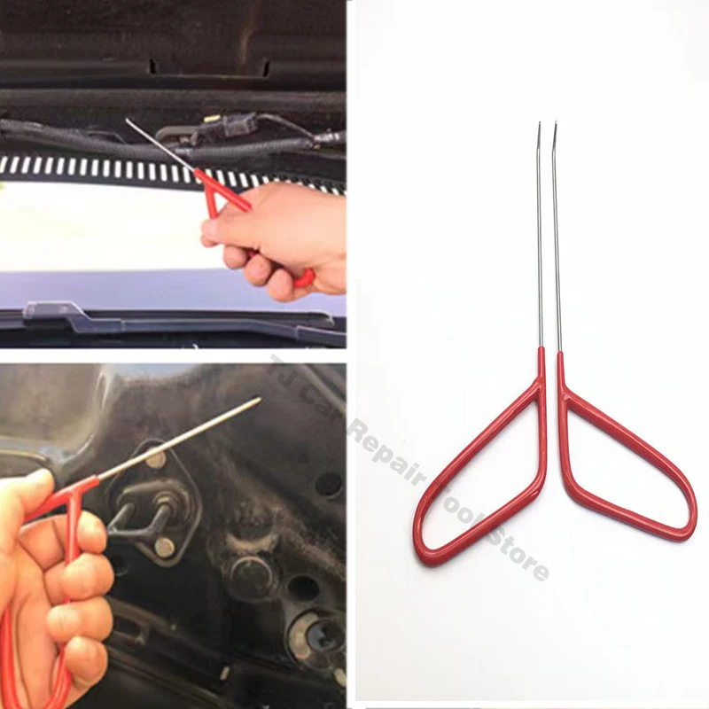 Paintless Dent Repair Tools Stainless Steel Dent Removal Rods Flat Shovel For Hail Dents Door Ding Removal Car Body Repair Tools