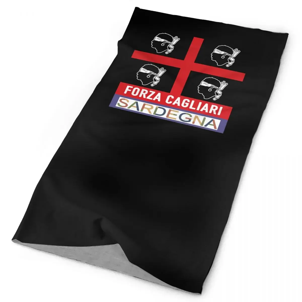 Ultras Cagliari Sardegna Quattro Mori Neck Gaiter Bandana Scarf Face Mask Sports Hunting Summer Fishing