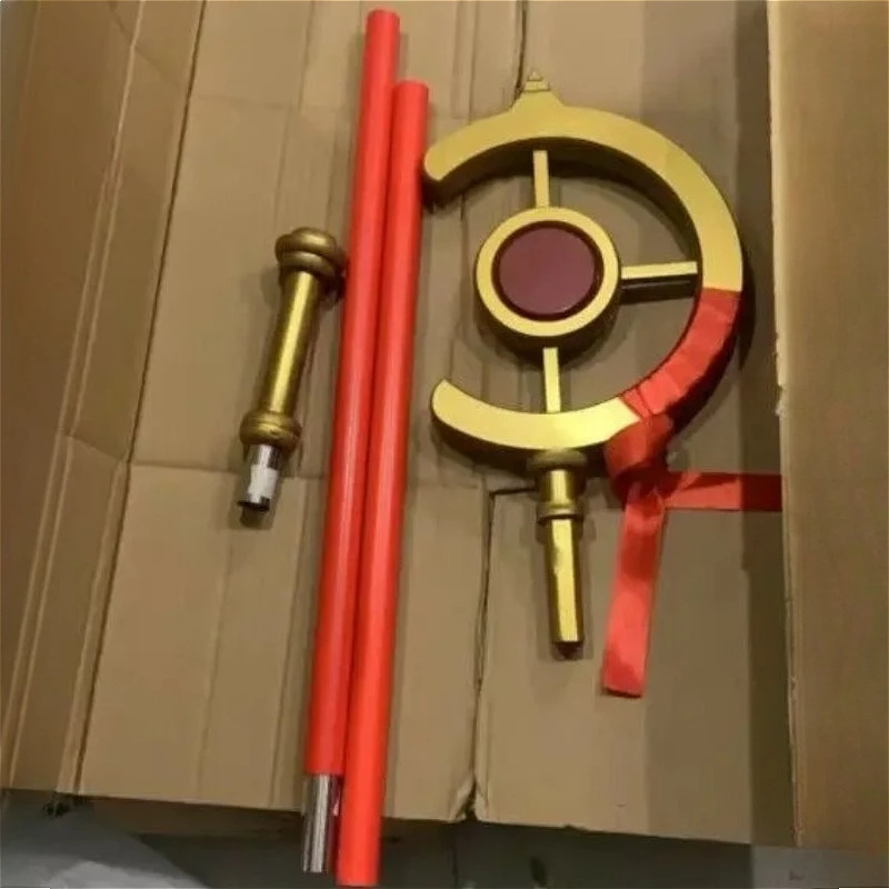 145 سنتيمتر أنيمي الطرفية شخصية اكسسوارات هالوين حفلة تأثيري الدعائم بولي Staff معدات الموظفين 2D أداء الحفلات زي الدعائم