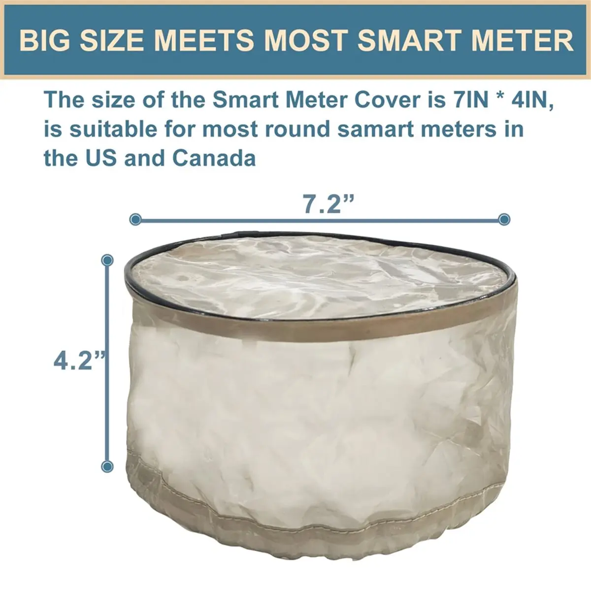 Budget-Friendly-Smart Meter Cover,Electric Meter Cover Shield, Farday Cage Protection Shield Guard with Adjustable Bottom Meter
