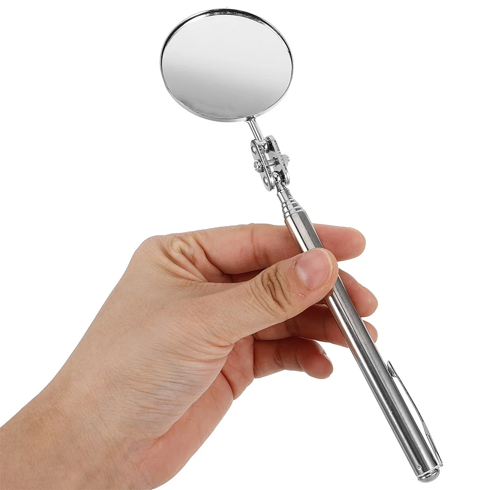 

2 pcs Telescoping Inspection Mirror For Car Underbody Flexible Auto Mechanic Tool With Rotatable Head Chassis Pipe Check Under