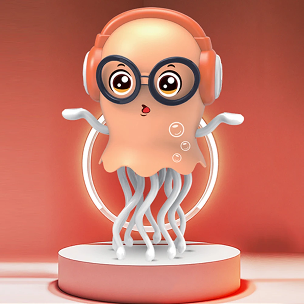 لعبة الحبار الراقص الزحف الكهربائية الروبوتات التفاعلية لتجنب العوائق مع أضواء LED والموسيقى للأطفال الصغار