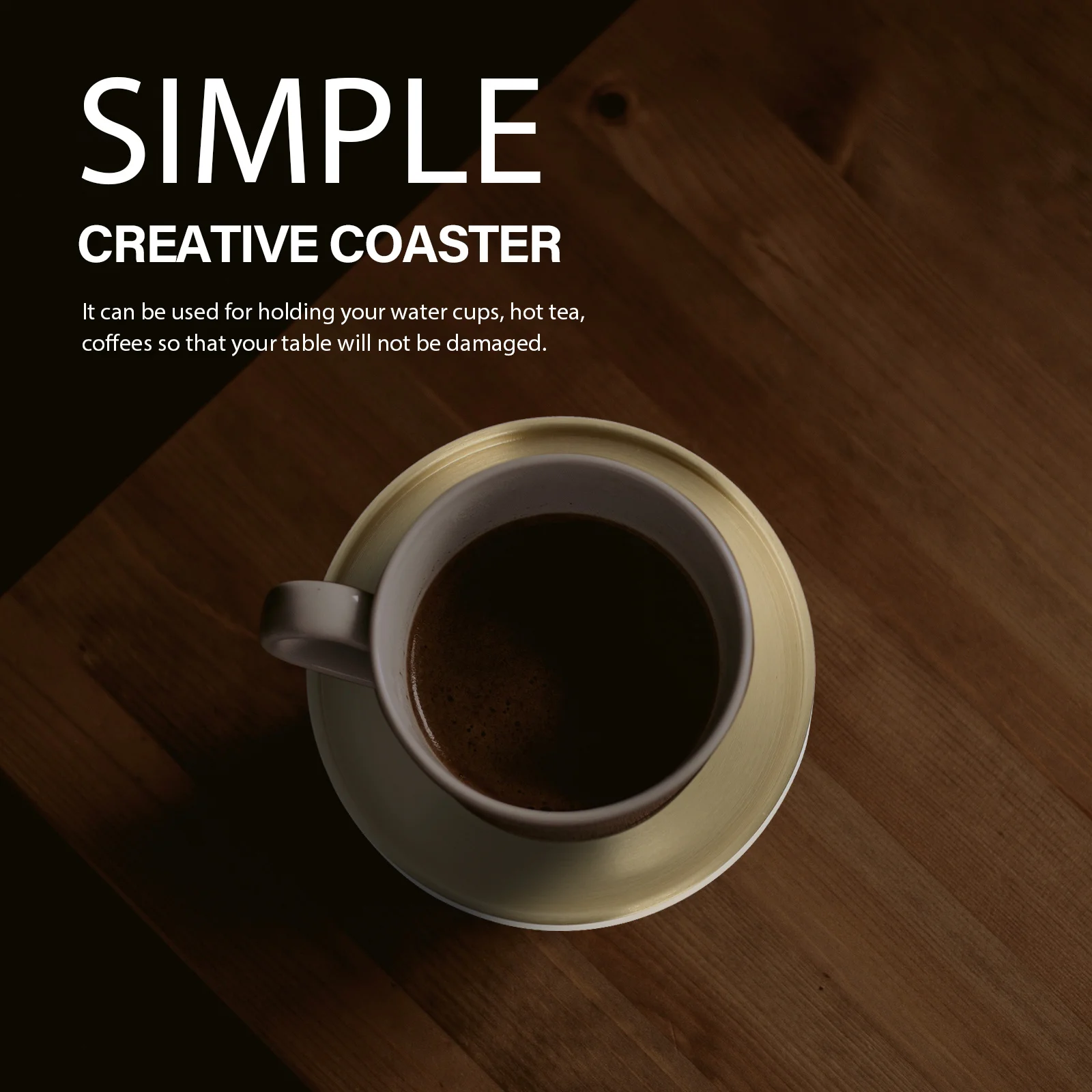 

1Pcs Brass Tea Cup Mat Creative Heat Resistant Coaster Fashion Teacup Stand Home Table Brass Coaster Teacup Mat