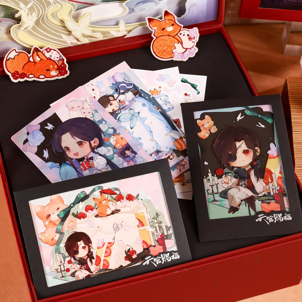 Imagem -03 - Tgcf Anime Merch Dieying Yixin Caixa de Presente de Aniversário para Dois Céu Bênção Oficial Xie Lian Hua Cheng Edição Limitada