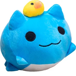 Bugcat Capoo Stuffed Toys Cosplay Blue Cute Cat Tongue Out Dog Toy Ornament Plush Cartoon Doll Nice Gifts for Kids