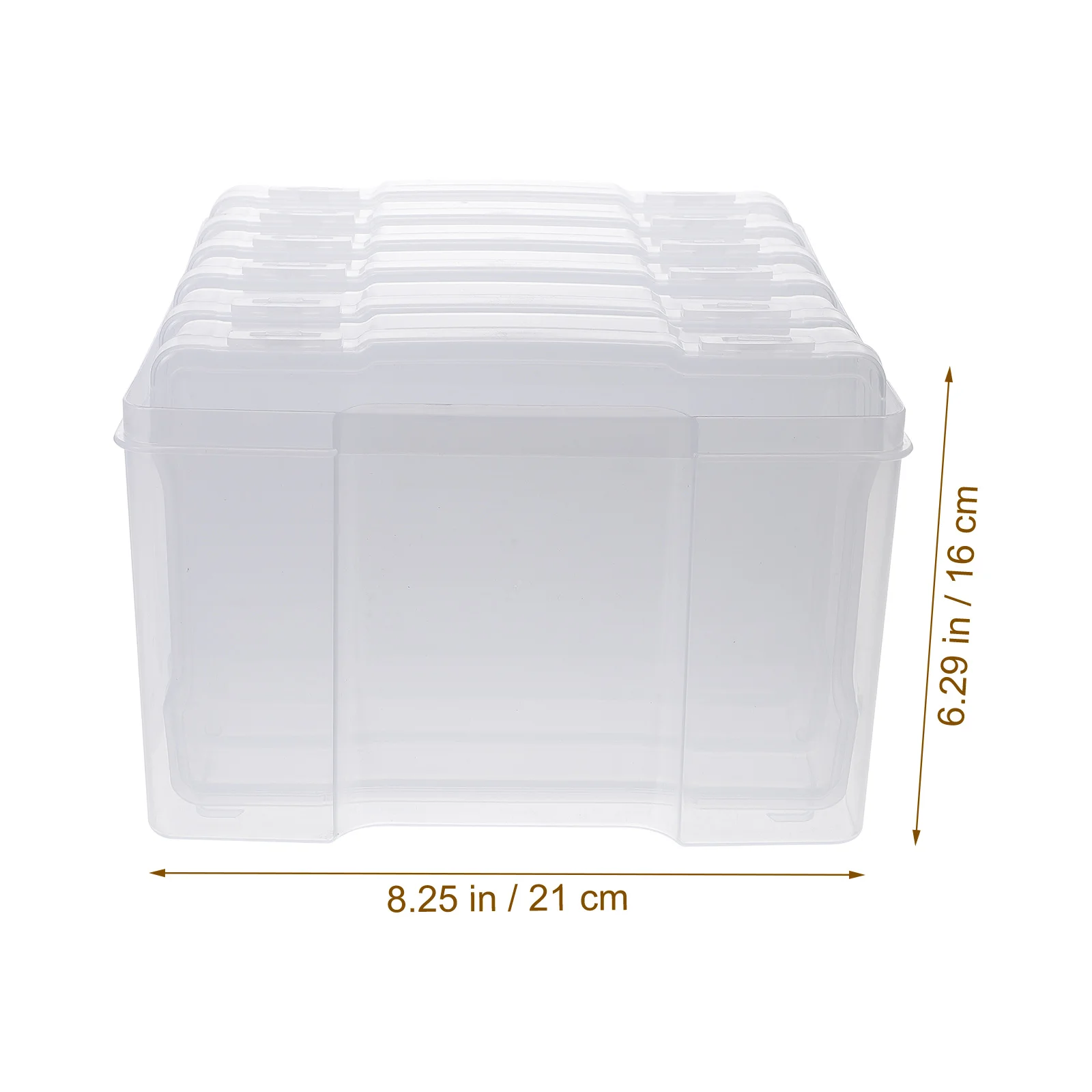 1 セットフォトボックス頑丈なプラスチック製の収納オーガナイザーグリーティングカードカードキーパースクラップブック収納ケース積み重ね可能なクラフトオーガナイザーセット