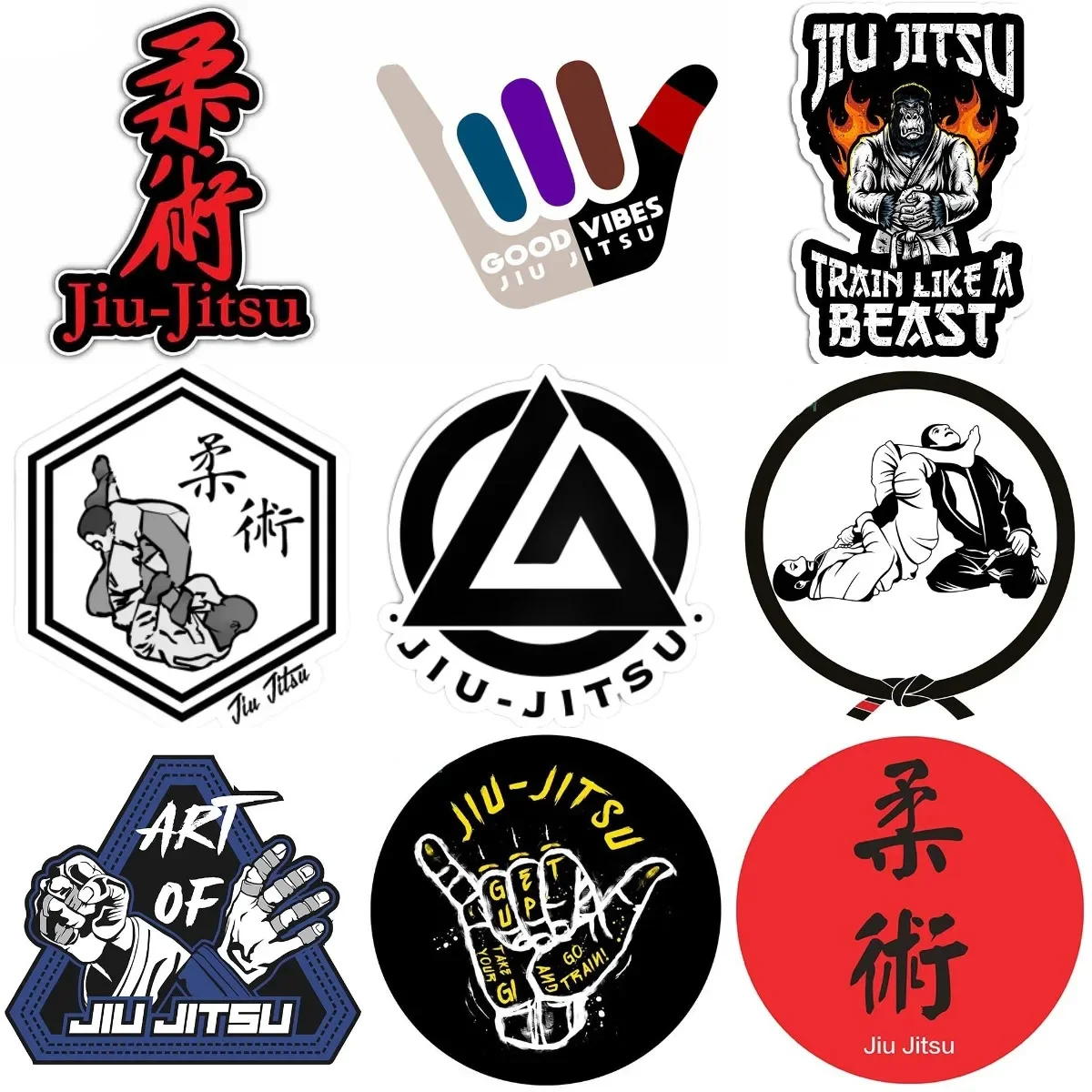 

Jiu Jitsu Eternal Sticker for Wall Room Table Camper Car Window Laptop Truck Off-road Motorcycle Decal Accessories Customizable
