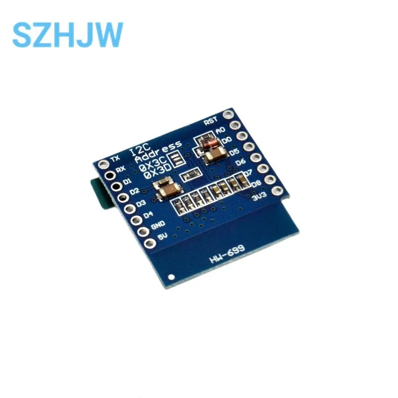 Écran d'affichage LCD LED OLED 0.66 pouces, Compatible avec WEMOS D1 MINI ESP32 64x48 0.66 pouces, module IIC I2C, 0.66 pouces