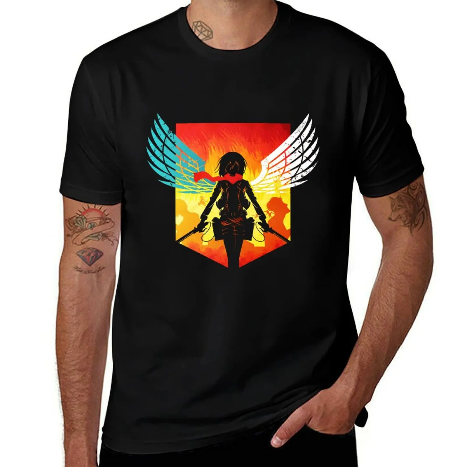

Winged Angel T-Shirt t shirts for man graphic funny man t shirt summer T-Shirt